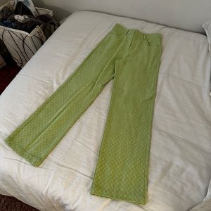NWT Zara Green Straight Leg Pants